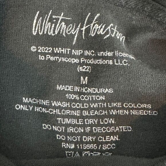 Whitney Houston PacSun Black Retro 80s T-shirt M - Picture 5 of 5